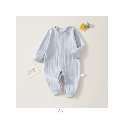 バックヤードファミリー BACKYARD FAMILY ロンパース 長袖 ベビー服 カバーオール （ホワイト）｜詳細画像