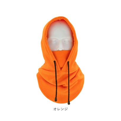 フェイスウォーマー ネックウォーマー 防寒防風 kwarmer01 （オレンジ）｜詳細画像
