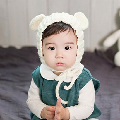 耳付きキッズ帽子 kidhat （ホワイト）｜詳細画像