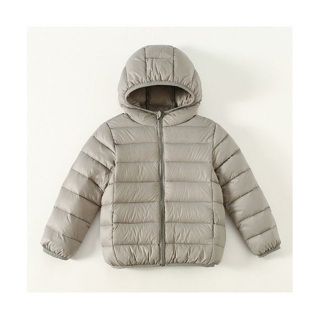 ダウンコート キッズ 秋冬 収納袋付き secoat220902 （グレー）