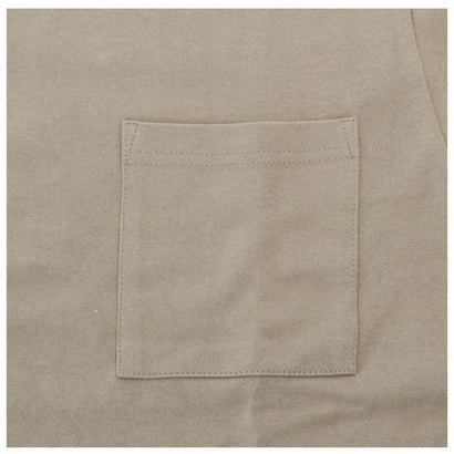 ノーブランド No Brand Goodwear 2w7 8518 袖リブ ポケット付き ロングTシャツ （ベージュ）｜詳細画像