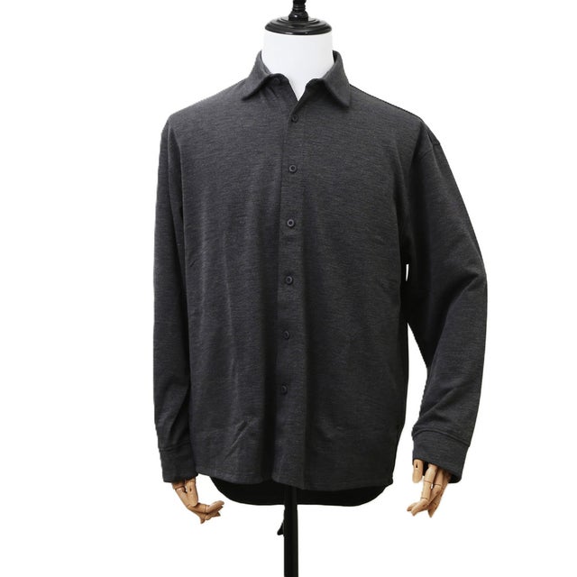 URBAN SQUARE ニットカルゼ 大人のシャツジャケット （GREY）