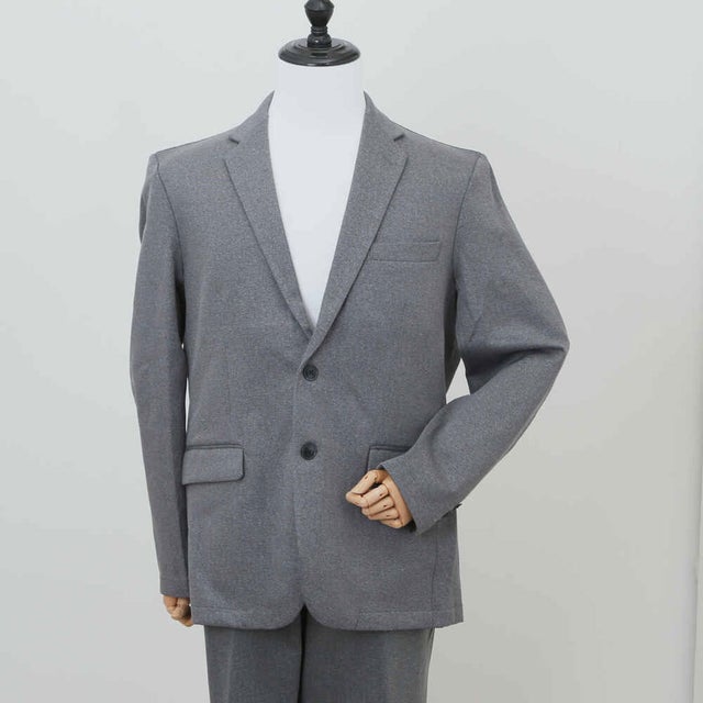 URBAN SQUARE なめらかヘリンボーン テーラードジャケット （GREY）
