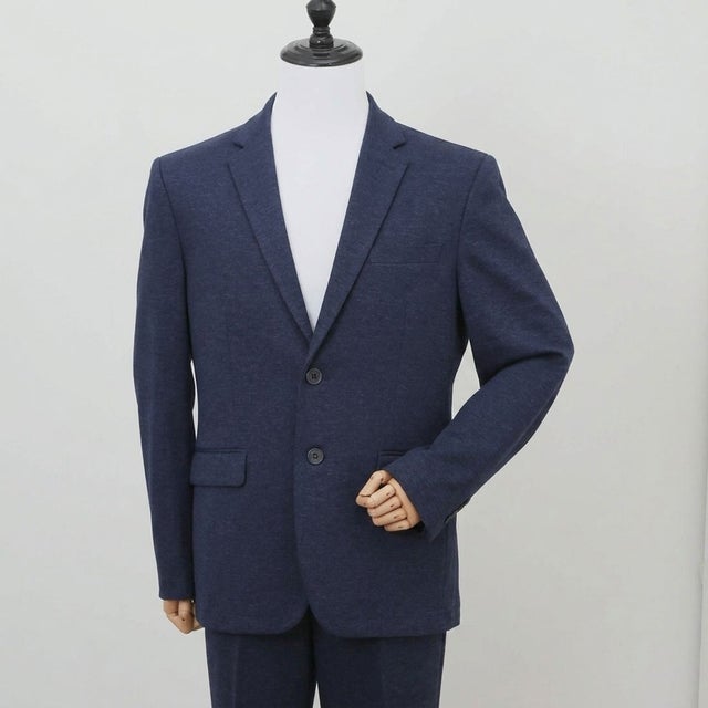 URBAN SQUARE なめらかヘリンボーン テーラードジャケット （NAVY）