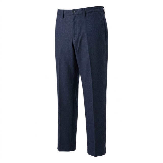 URBAN SQUARE なめらかヘリンボーン トラウザーパンツ （NAVY）