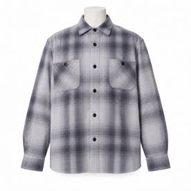 HOUSTON OMBRE CHECK VIYELLA SHIRT （LIGHTGRAY）