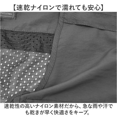 アウトドアベスト 軽量 （グレー）｜詳細画像