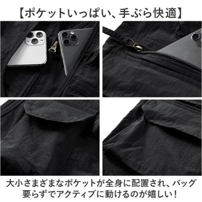 アウトドアベスト 軽量 （ライトカーキ）｜詳細画像