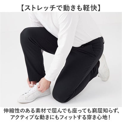 メンズ裏起毛らくちんパンツ （ネイビー）｜詳細画像
