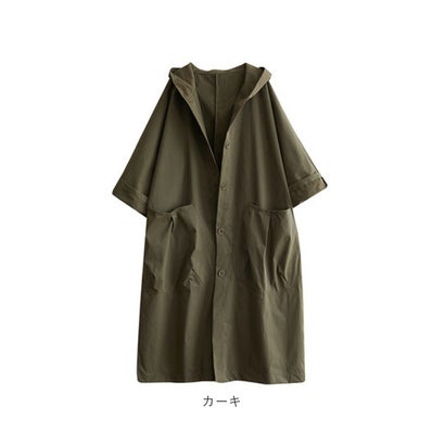 トレンチコート アウター lycoat7 （カーキ）｜詳細画像