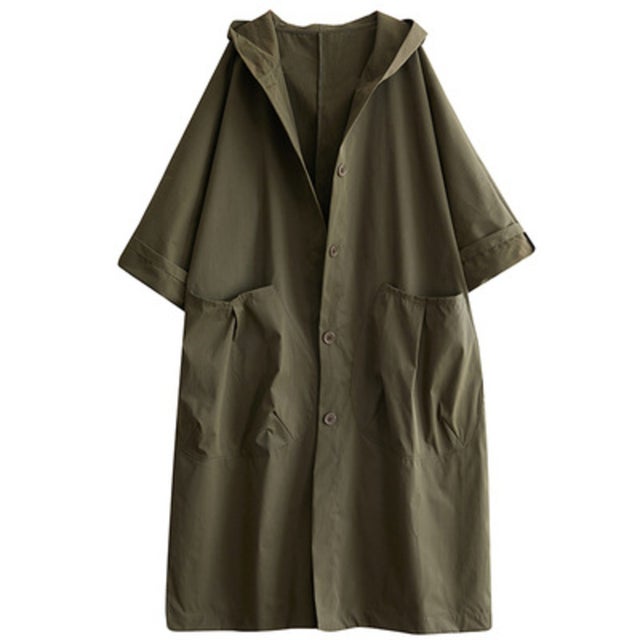 トレンチコート アウター lycoat7 （カーキ）
