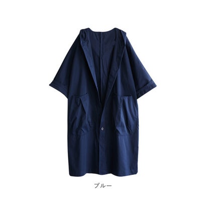 トレンチコート アウター lycoat7 （ブルー）｜詳細画像