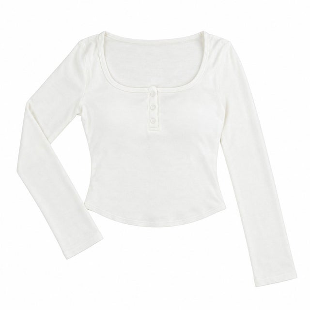 ALTROSE 長袖カップインTシャツ （ヘンリーネックHW）