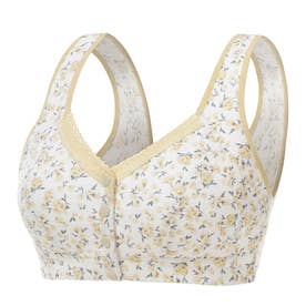前開き ブラジャー 通気性 （イエロー）