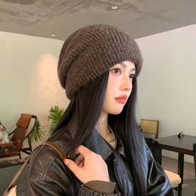 ニット帽 レディース 秋冬 （コーヒー）