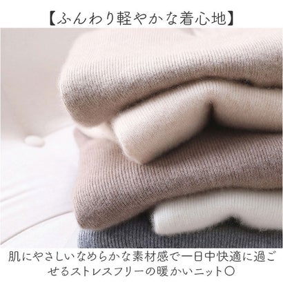 ハイネックセーター ニット レディース （ブラウン）｜詳細画像
