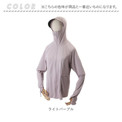 ラッシュガード フード付き レディース （オフホワイト）｜詳細画像
