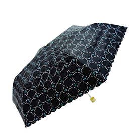 雨晴兼用 折りたたみ傘 55cm （um2161.フラワーブラック）