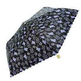 雨晴兼用 折りたたみ傘 55cm （um2062.木の実ブラック）