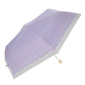 雨晴兼用 折りたたみ傘 55cm （レースアッシュパープル）