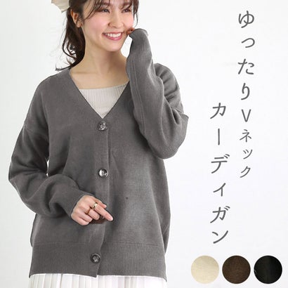 ニットカーディガン n16319 （ブラック）｜詳細画像