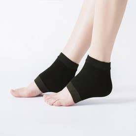かかとケア 靴下 2足セット sock11 （ブラック）