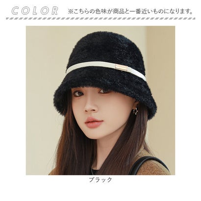 バケットハット 帽子 レディース 秋 冬 juce2634 （ブラック）｜詳細画像
