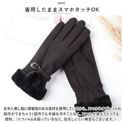 手袋 おしゃれ スマホ操作できる sglovesb706 （ベージュ）｜詳細画像