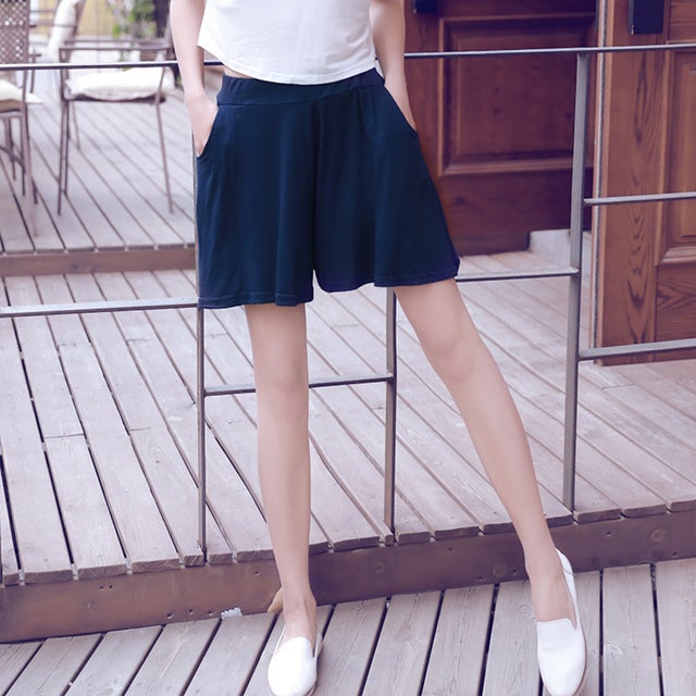 ショートパンツ カラーショートパンツ レディース lypa269 （ネイビー）