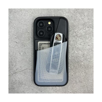 Ninja Labs iPhoneケース Flex Pouch Phone Case （BLACK/CLEAR-ブラック）｜詳細画像