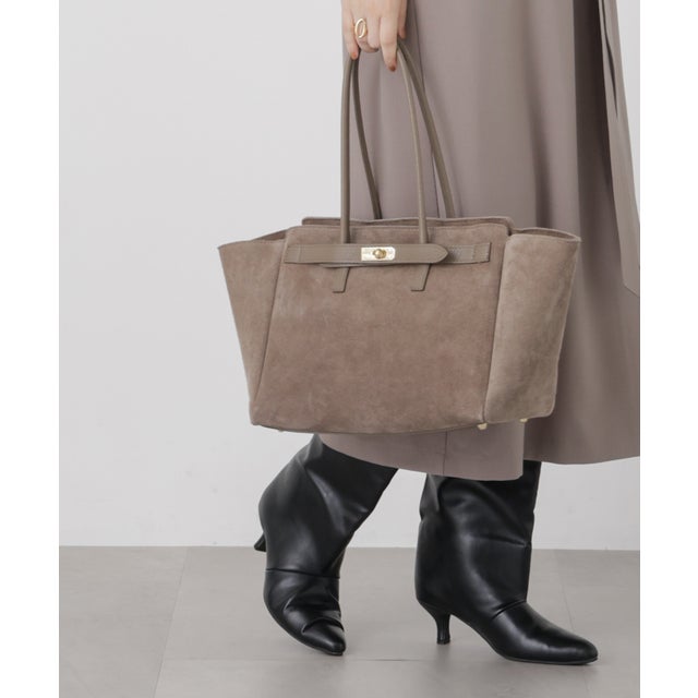 AULENTTI/ターンロックモチーフトート （トープ2）