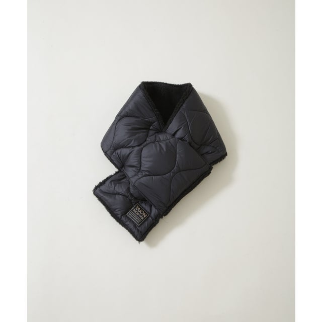 MILITARY REVERSIBLE DOWN SCARF （ブラック）