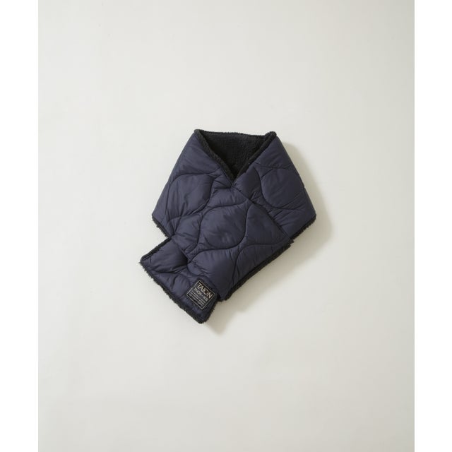 MILITARY REVERSIBLE DOWN SCARF （D.ネイビー1）