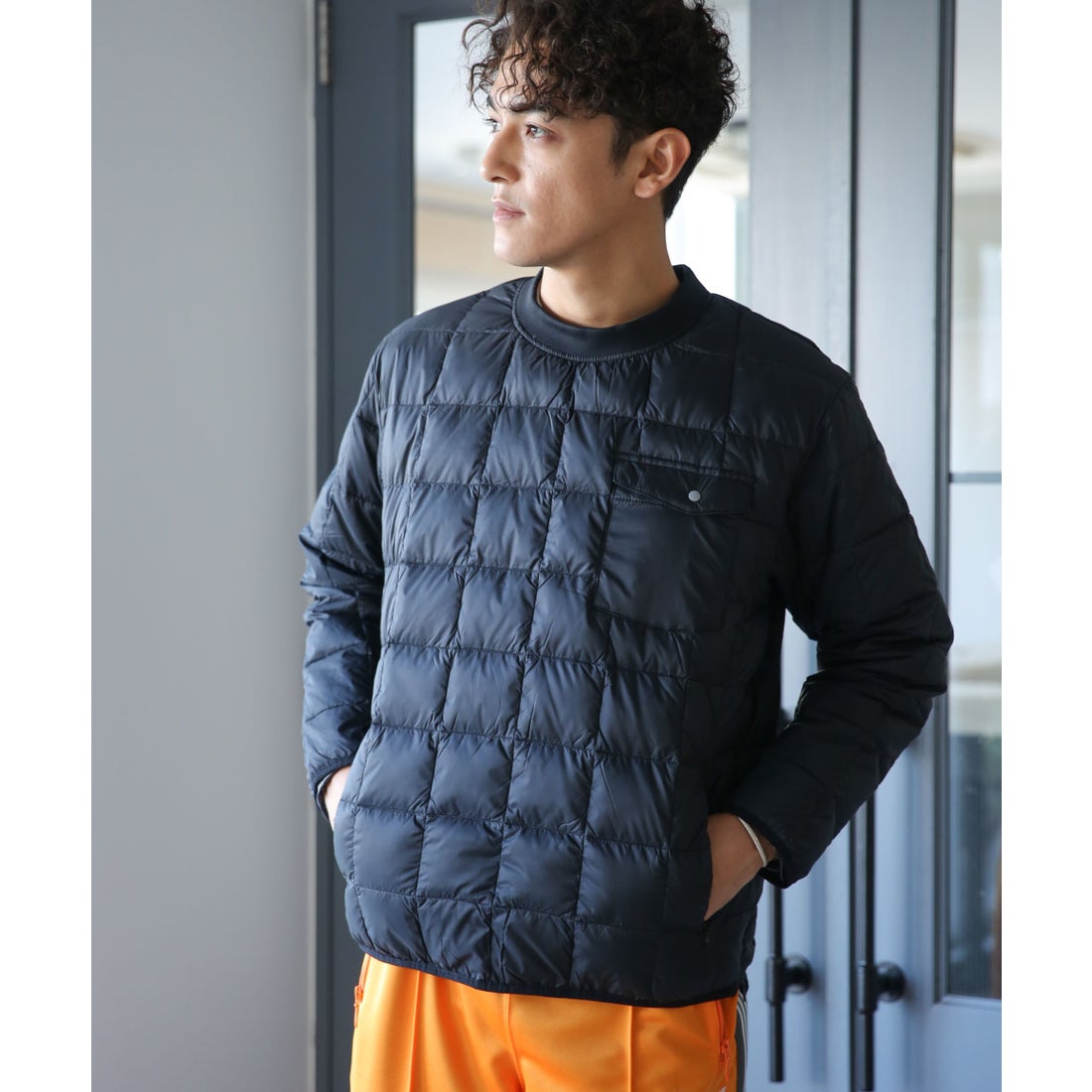 ナノ・ユニバース NANO universe TAION/CREW NECK PULLOVER DOWN （D 