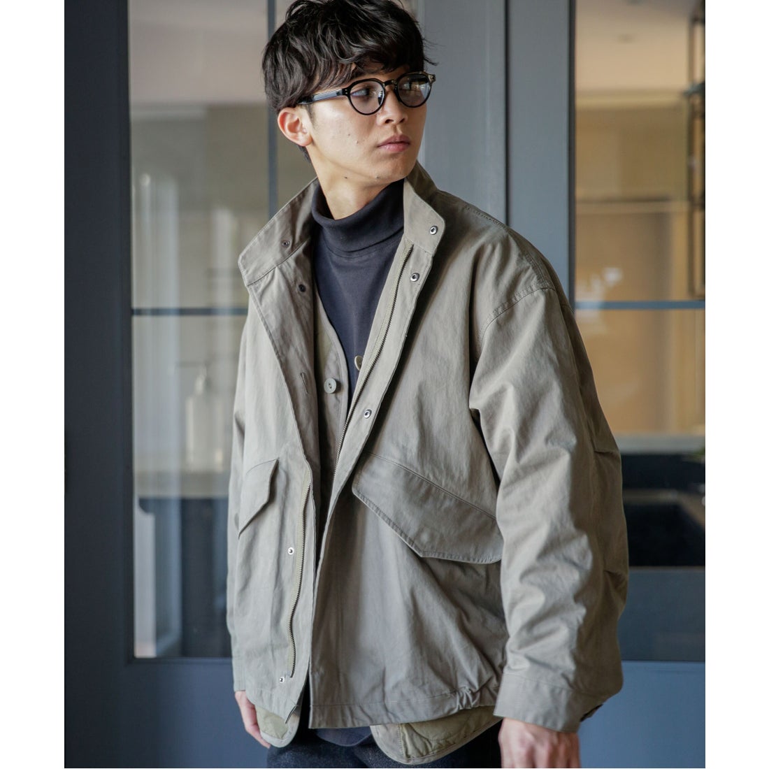 ナノ・ユニバース NANO universe WEB限定/3way ショートモッズ