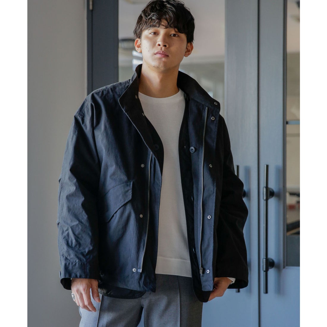 ナノ・ユニバース NANO universe WEB限定/3way ショートモッズ
