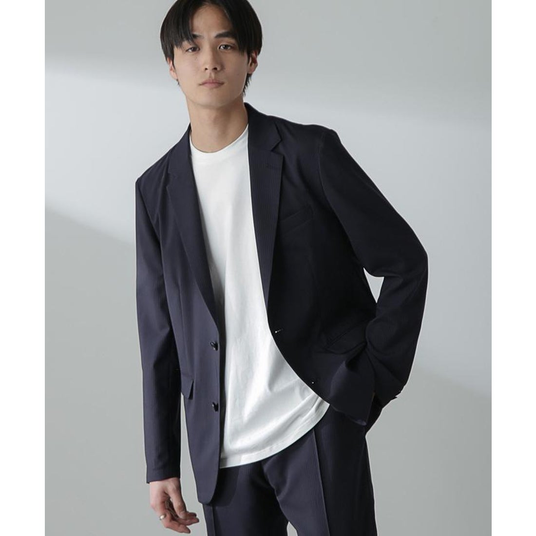 ナノ・ユニバース NANO universe 「N JACKET」サマーウールTW