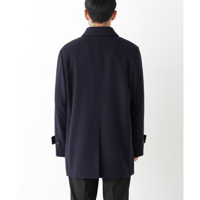 「NEW ON COAT」ウール/Nショートステンカラーコート（キャメルブラウン8）｜詳細画像