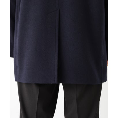 「NEW ON COAT」ウール/Nショートステンカラーコート（キャメルブラウン8）｜詳細画像