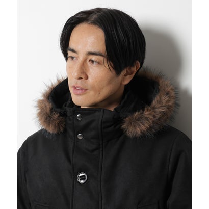ナノ・ユニバース NANO universe 「”My”西川ダウン（R）」フェイクスエードダウン （ブラック）｜詳細画像
