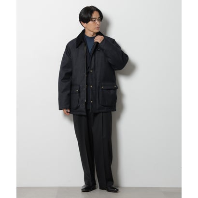 ナノ・ユニバース NANO universe 「”My”西川ダウン（R）」ウールデニムハンティングダウン （ネイビー）｜詳細画像