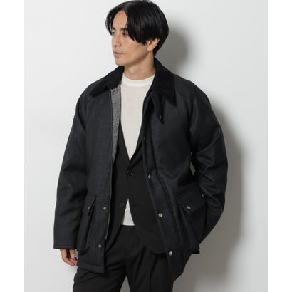 ナノ・ユニバース NANO universe 「”My”西川ダウン（R）」ウールデニムハンティングダウン （ブラック）｜詳細画像