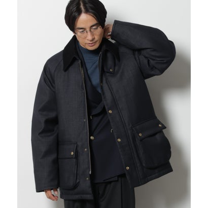 ナノ・ユニバース NANO universe 「”My”西川ダウン（R）」ウールデニムハンティングダウン （ブラック）｜詳細画像
