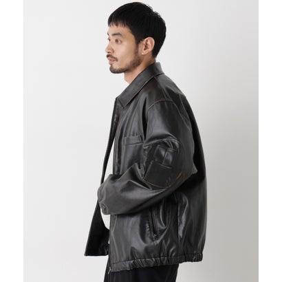 「SURPLUS」フェイクレザーフライトジャケット （D.ブラウン2）｜詳細画像