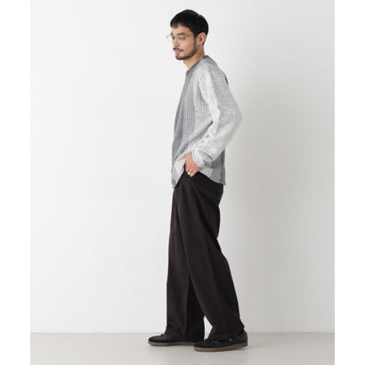 ナノ・ユニバース NANO universe グラデーションガーターニット 長袖 （グレー）｜詳細画像