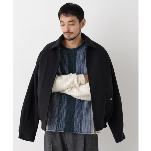 グラデーションガーターニット 長袖 （ブルー）