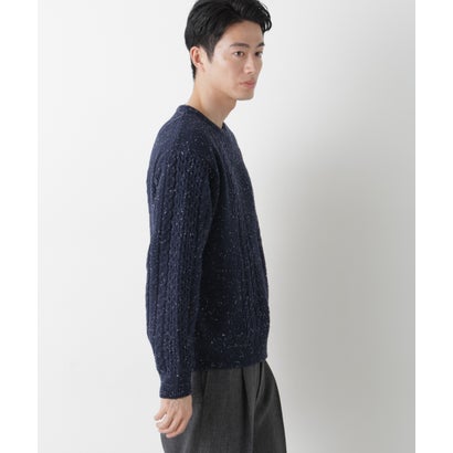 ナノ・ユニバース NANO universe ネップケーブルニット （オフホワイト1）｜詳細画像