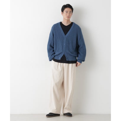 ワイドフィット畔編カーディガン ◇ （オフホワイト1）｜詳細画像