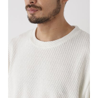 NORMANBROS モールカットプルオーバー 長袖 （ホワイト）｜詳細画像