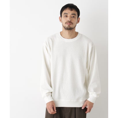 NORMANBROS モールカットプルオーバー 長袖 （ホワイト）｜詳細画像